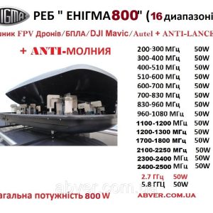 РЕБ "ENIGMA 800" в автобоксі – МАКСИМАЛЬНИЙ  захист від FPV / DJI Mavic / БПЛА + ANTI-LANCET +ANTI-МОЛНИЯ!