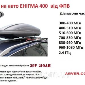 РЕБ "ENIGMA 400" в автобоксі – надійний захист від FPV-дронів.